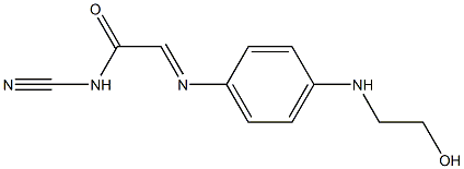 (Cyano)[[4-[(2-hydroxyethyl)amino]phenyl]imino]acetamide Struktur