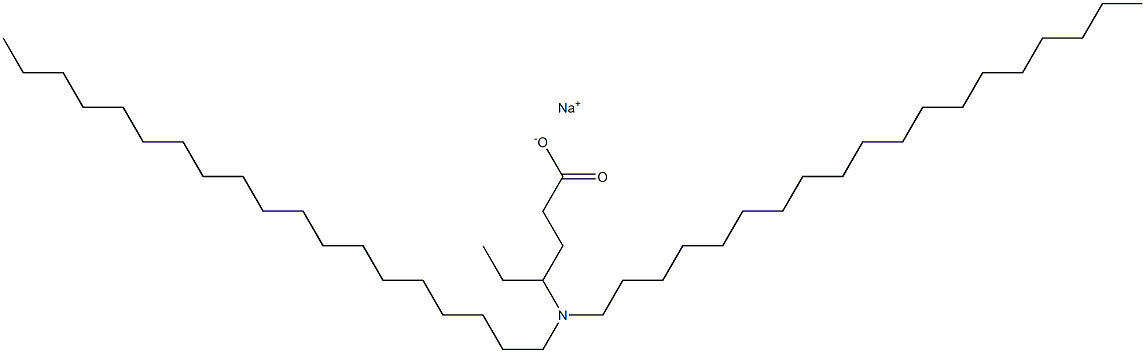 4-(Dinonadecylamino)hexanoic acid sodium salt Struktur