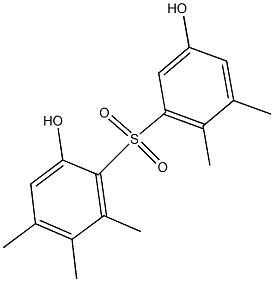 2,3'-Dihydroxy-4,5,5',6,6'-pentamethyl[sulfonylbisbenzene] Struktur