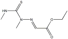 (2,4-Dimethylthiosemicarbazono)acetic acid ethyl ester Struktur