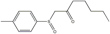 1-(p-Tolylsulfinyl)-2-heptanone Struktur