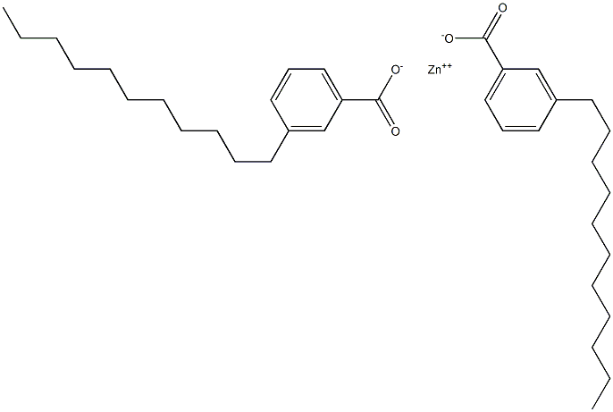 Bis(3-undecylbenzoic acid)zinc salt Struktur