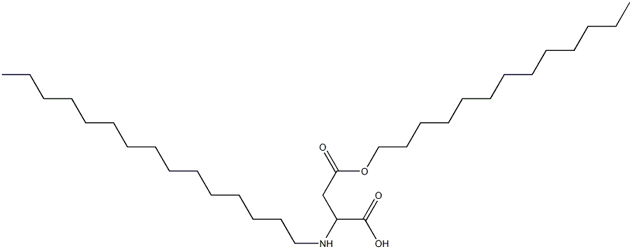 2-Pentadecylamino-3-(tridecyloxycarbonyl)propionic acid Struktur