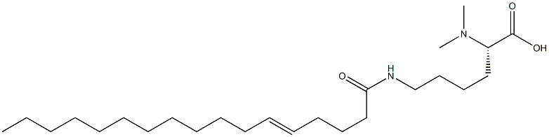 N6-(5-Heptadecenoyl)-N2,N2-dimethyllysine Struktur