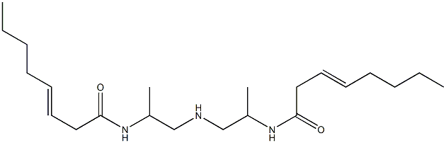 N,N'-[Iminobis(1-methyl-2,1-ethanediyl)]bis(3-octenamide) Struktur