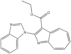 2-(1H-Benzimidazol-1-yl)cyclohepta[b]pyrrole-3-carboxylic acid ethyl ester Struktur