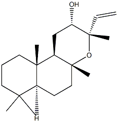 [12S,13S,(+)]-8,13-Epoxylabd-14-en-12-ol Struktur