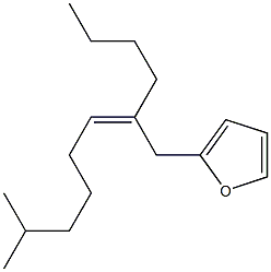 2-[(Z)-2-Butyl-7-methyl-2-octenyl]furan Struktur