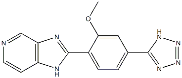 2-[2-Methoxy-4-(1H-tetrazol-5-yl)phenyl]-1H-imidazo[4,5-c]pyridine Struktur