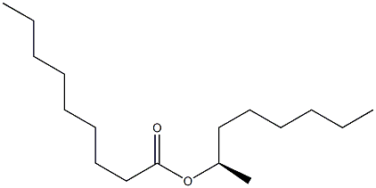 (-)-Nonanoic acid (R)-1-methylheptyl ester Struktur