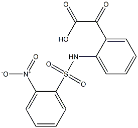 2-Nitro-N-[2-[carboxycarbonyl]phenyl]benzenesulfonamide Struktur