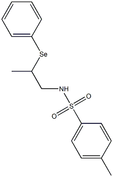 N-[2-(Phenylseleno)propyl]-4-methylbenzenesulfonamide Struktur