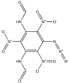 N,N'-(5-Azido-2,4,6-trinitrobenzene-1,3-diyl)bisformamide Struktur