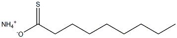 3-Hexylthiopropanoic acid ammonium salt Struktur