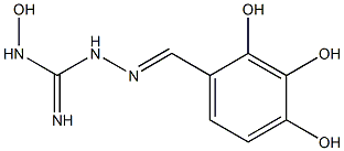 1-[[2,3,4-Trihydroxybenzylidene]amino]-3-hydroxyguanidine Struktur