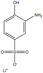 3-Amino-4-hydroxybenzenesulfonic acid lithium salt Struktur