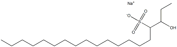 3-Hydroxynonadecane-4-sulfonic acid sodium salt Struktur