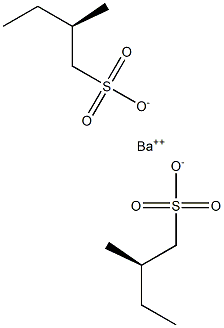 Bis[[R,(-)]-2-methyl-1-butanesulfonic acid] barium salt Struktur