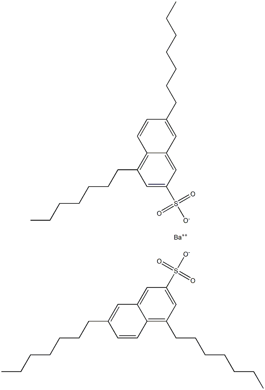 Bis(4,7-diheptyl-2-naphthalenesulfonic acid)barium salt Struktur