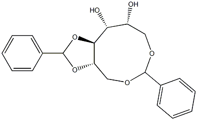 1-O,6-O:2-O,3-O-Dibenzylidene-D-glucitol Struktur