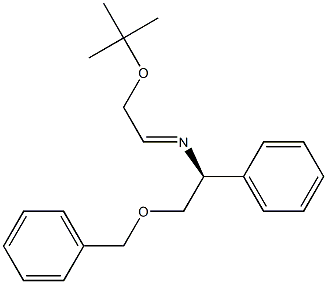 2-(tert-Butyloxy)-N-[(S)-1-phenyl-2-(benzyloxy)ethyl]ethanimine Struktur