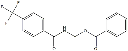 Benzoic acid [[4-(trifluoromethyl)benzoyl]amino]methyl ester Struktur