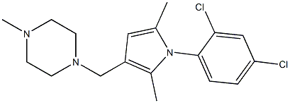 3-(4-Methylpiperazinomethyl)-1-(2,4-dichlorophenyl)-2,5-dimethyl-1H-pyrrole Struktur