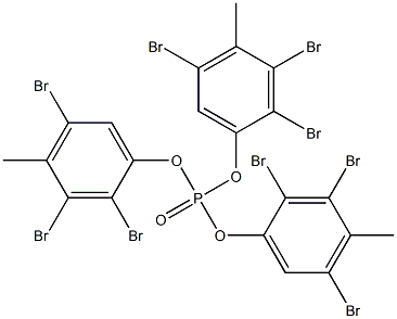 Phosphoric acid tris(2,3,5-tribromo-4-methylphenyl) ester Struktur