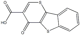 4-Oxo-4H-thiopyrano[3,2-b][1]benzothiophene-3-carboxylic acid Struktur