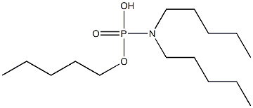 N,N-Dipentylamidophosphoric acid hydrogen pentyl ester Struktur