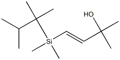 4-[Dimethyl(1,1,2-trimethylpropyl)silyl]-2-methyl-3-buten-2-ol Struktur