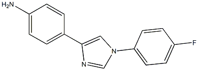 4-[1-[4-Fluorophenyl]-1H-imidazol-4-yl]aniline Struktur