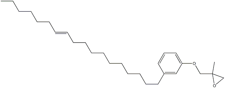 3-(11-Octadecenyl)phenyl 2-methylglycidyl ether Struktur