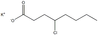 4-Chlorocaprylic acid potassium salt Struktur