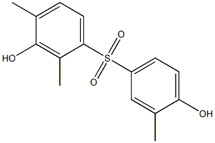 3,4'-Dihydroxy-2,3',4-trimethyl[sulfonylbisbenzene] Struktur