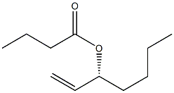 [R,(+)]-1-Heptene-3-ol butyrate Struktur