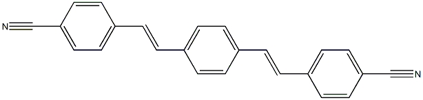 4,4'-[p-Phenylenebis[(E)-1,2-ethenediyl]]bis(benzonitrile) Struktur