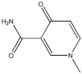 1,4-Dihydro-1-methyl-4-oxopyridine-3-carboxamide Struktur