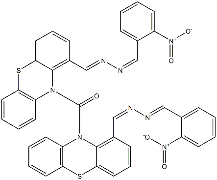 [[2-(2-Nitrobenzylidene)hydrazono]methyl](10H-phenothiazine-10-yl) ketone Struktur