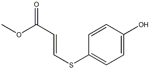 (E)-3-[(4-Hydroxyphenyl)thio]acrylic acid methyl ester Struktur