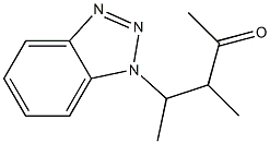 4-(1H-Benzotriazol-1-yl)-3-methyl-2-pentanone Struktur