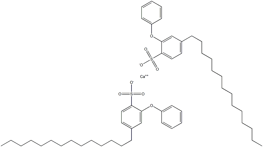 Bis(2-phenoxy-4-tetradecylbenzenesulfonic acid)calcium salt Struktur