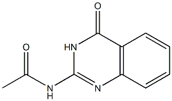 N-[(3,4-Dihydro-4-oxoquinazolin)-2-yl]acetamide Struktur