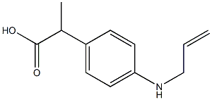 2-[4-(Allylamino)phenyl]propionic acid Struktur