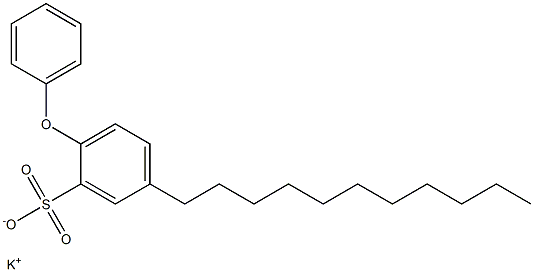 2-Phenoxy-5-undecylbenzenesulfonic acid potassium salt Struktur