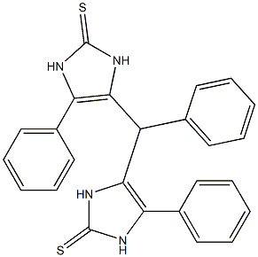 4,4'-Phenylmethylenebis(5-phenyl-4-imidazoline-2-thione) Struktur