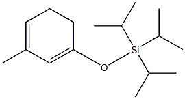 1-(Triisopropylsiloxy)-3-methyl-1,3-cyclohexadiene Struktur