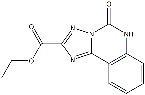 5,6-Dihydro-5-oxo[1,2,4]triazolo[1,5-c]quinazoline-2-carboxylic acid ethyl ester Struktur