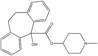 10,11-Dihydro-5-hydroxy-5H-dibenzo[a,d]cycloheptene-5-carboxylic acid 1-methyl-4-piperidyl ester Struktur