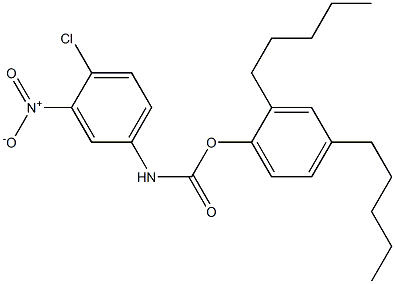 N-(4-Chloro-3-nitrophenyl)-1-(2,4-diamylphenoxy)formamide Struktur